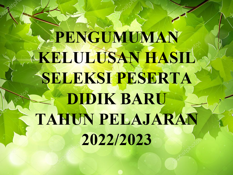 PENGUMUMAN PPDB TAHUN PELAJARAN 2022/2023