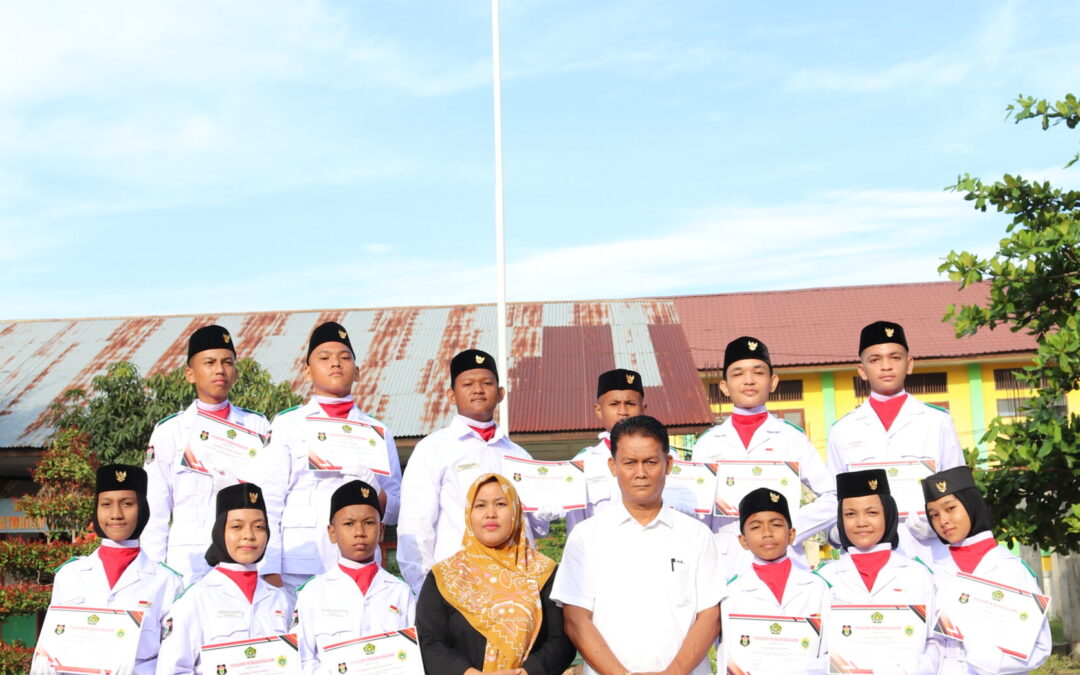 PENGUKUHAN PASKIBRAKA MTSN 2 BANDA ACEH ANGKATAN KE II