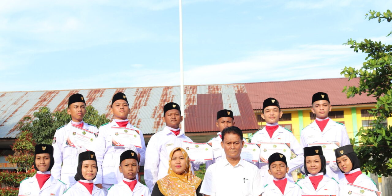 PENGUKUHAN PASKIBRAKA MTSN 2 BANDA ACEH ANGKATAN KE II
