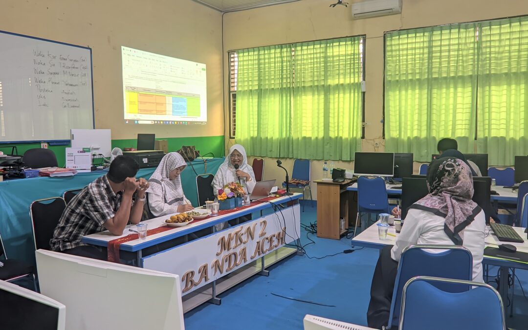 PENDAMPINGAN PENGAWAS PENDAMPING TENTANG KOMPETENSI PROFESI KAMAD DI MTSN 2 BANDA ACEH