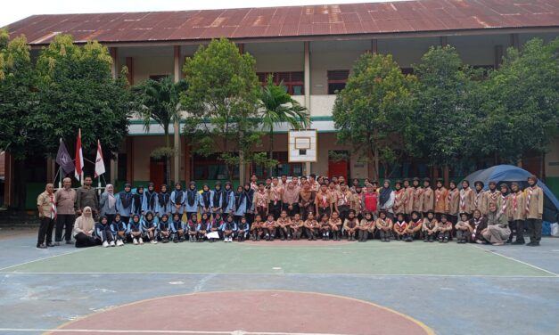 Pelaksanaan Perkemahan Sabtu Minggu (Persami) Pramuka dan Palang Merah Remaja (PMR) di MTsN 2 Banda Aceh